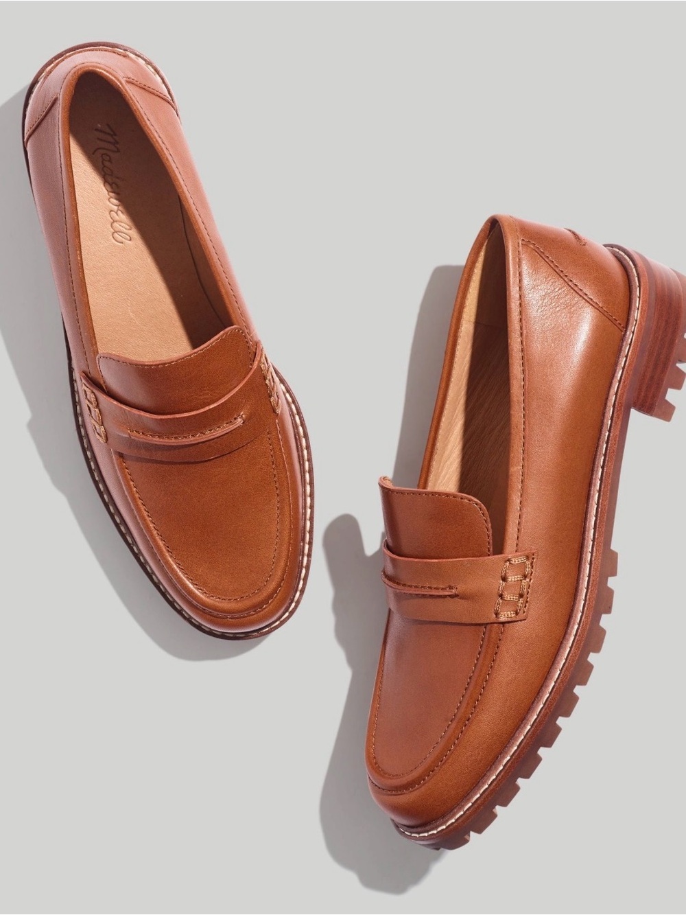 Madewell The Corinne Lugsole Women's Loafers in Chestnut Size 7